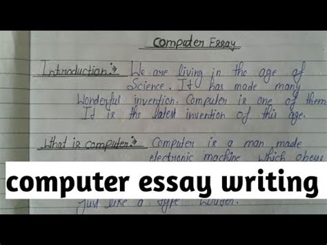 write essay  computer computer essay writingcomputer essay