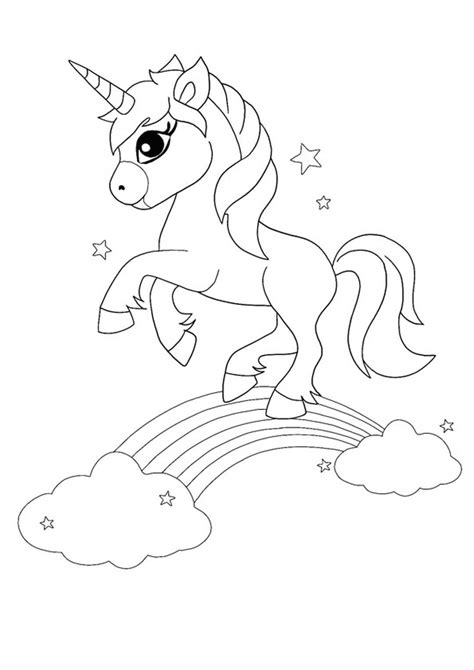 cute magical unicorn  rainbow coloring page emoji coloring pages