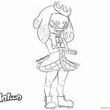 Splatoon Inkling sketch template