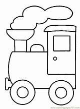 Coloring Train Printable Transport Pages Color Land Template Outline Colouring Car Sheet Trains Kid Kids Simple Printables sketch template