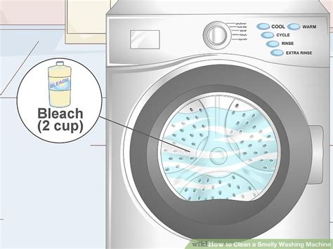 clean  smelly washing machine  steps  pictures