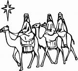Coloring Clipart Magi Wise Men Three Clip Pages Scene Cliparts Kings Man Silhouette Christmas Nativity Gifts Wisemen Foolish Printable Drawing sketch template