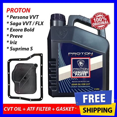proton cvt oil atf auto filter kit perspna vvt saga vvt flx fl  xxx