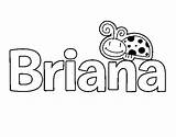 Briana Brianna sketch template
