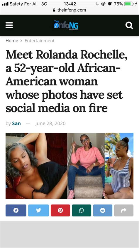 Ayokanmi Kaizen💡 🇳🇬 On Twitter This Is Rolanda Rochelle 52 Year Old
