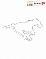 Roughriders Mascot Cfl sketch template