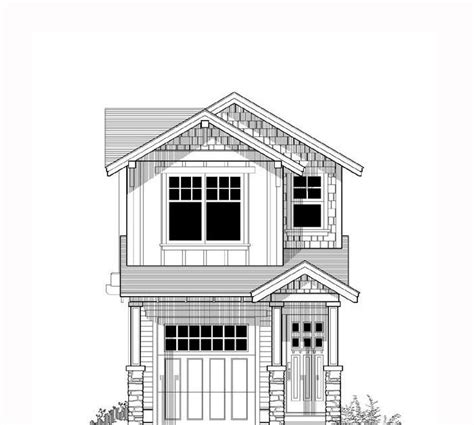 inspiration  narrow lot inverted house plans