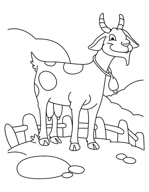 farming goat coloring pages color luna