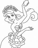 Coloring Ariel Pages Mermaid Little Disney Print Easter Popular sketch template