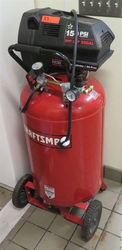 craftsman  psi  hp  gallon single cylinder air compressor oahu auctions