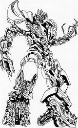 Megatron Getdrawings Optimus sketch template