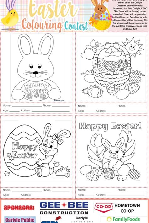 easter coloring contest sasktodayca