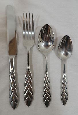 p  pier  imports  stainless flatware gold accents glossy ebay