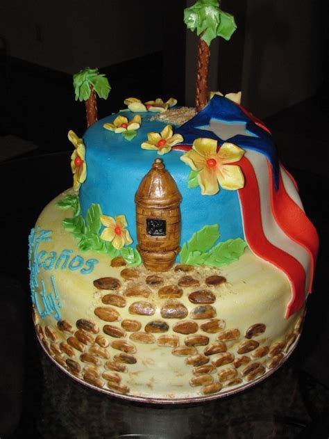 Puerto Rican Birthday Ideas 3d Sculptured Cakes Cake