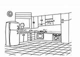 Kuchnia Kolorowanki Kolorowanka sketch template