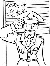 Veterans Coloring Pages Printable Kids Salute Children Nation sketch template