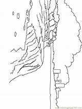 Niagara Coloring Falls 25kb Pages Drawings Hellokids Choose Board sketch template