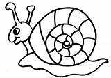Coloring Snail Kids Slow Pages Tiny Animal sketch template