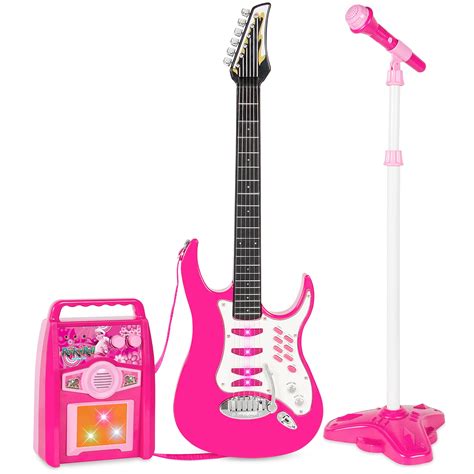 choice products kids electric musical guitar toy play set   demo songs whammy bar