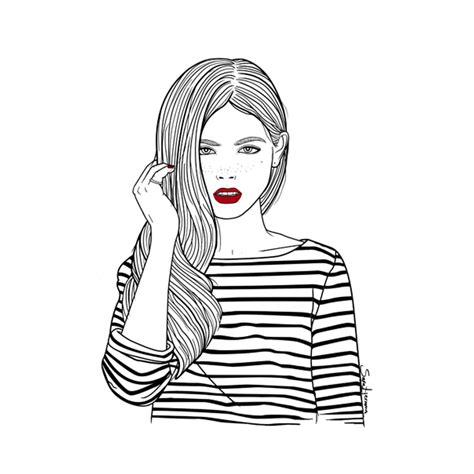 Girl Outline Drawing Free Download On Clipartmag
