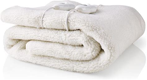 nedis elektrische deken onderdeken  personen    cm  warmte standen bol