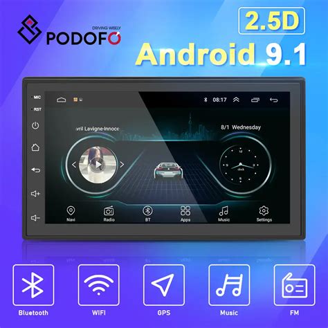 podofo  din android radio car accessories wire wiring harness adapter connector plug universal
