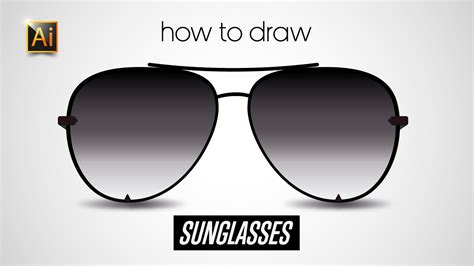sunglasses adobe illustrator tutorial for beginners youtube