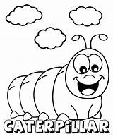 Coloring Caterpillar Insects Pages Topcoloringpages Kids Worms sketch template