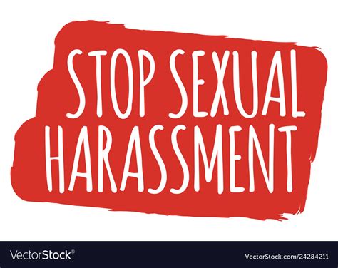 stop sexual harassment banner gender equality vector image