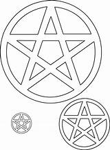 Symbols Wiccan Pagan Pentagram Patterns Witch Coloring Pages Wicca Witchy Pentacle Pumpkin Stencil Pattern Pentacles Crafts Shadows Book Tattoo Magick sketch template