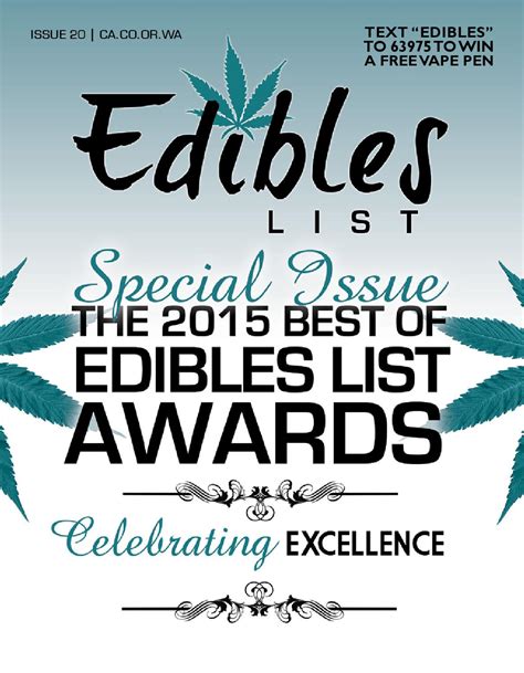edibles magazine january  awards issue  edibleslist issuu