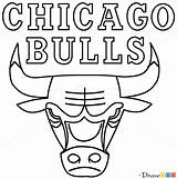 Bulls Chicago Basketball Draw Logos Coloring Nba Pages Template Step Sketch Webmaster Drawdoo Templates sketch template