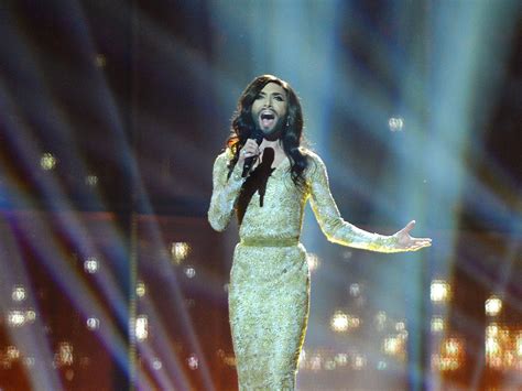 Eurovision 2014 Austrias Transgender Entry Conchita Wurst Through To