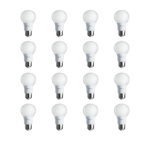 philips  watt equivalent  led light bulb soft white  pack   home depot