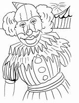 Clown Coloring Pages Printable Face Kids Print Clowns Happy Colorare Da Con Sad Template Popular sketch template