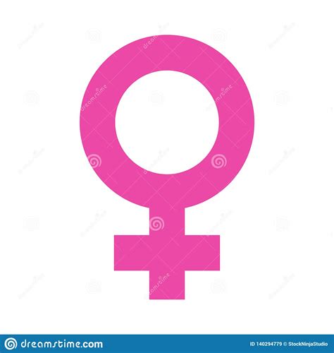 female sfemale symbol in pink color background ymbol in pink color