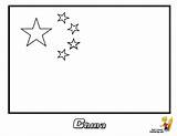 Flag China Coloring Pages Flags Contents sketch template