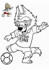 Mascotte Calcio Mondiali Stampare Campionato sketch template