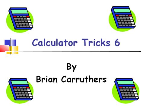 calculator tricks     grade lesson planet