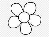 Flower Clipart Clip Outline Bold Flowers Coloring Cute Cliparts Transparent Pages Sunflower Line Clker Head Pinclipart Magnolia Library Vector Big sketch template