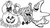 Halloween Coloring Pages Spongebob Bob Anime Sponge Printable Getcolorings Color Getdrawings sketch template