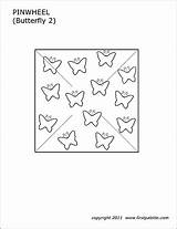 Pinwheel Printable Template Templates Butterflies Coloring Firstpalette sketch template