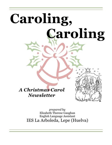 christmas carol booklet