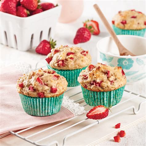 muffins aux fraises les recettes de caty