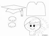 Graduation Preschool Template Coloring sketch template