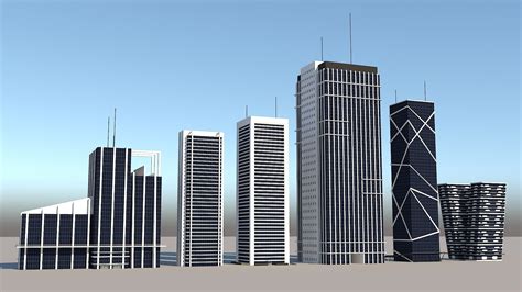 asset skyscraper models cgtrader