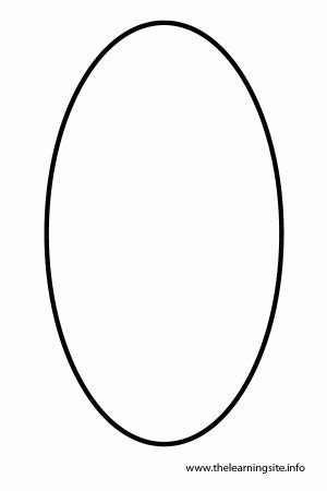 printable oval template coloring home