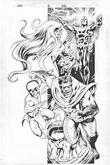 Davis Alan Marvel Comic Comics Fantastic Four Choose Board Pages sketch template