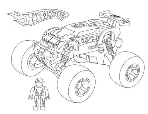 hot wheels monster car coloring page netart monster truck coloring