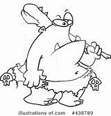 Ogre Clipart Coloring Pages Illustration Royalty Toonaday Getcolorings sketch template